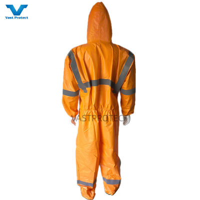 S-5XL CE Τύπος 5 6 Ενδυμασία μίας χρήσης με ανακλαστική ταινία και ορατό κάλυμμα