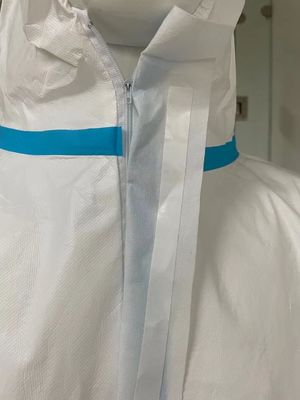 Έγκριση CE Τύπου 4 5 6 60GSM Μικροπορώδη ενδυμασία μίας χρήσης με επιλογή προσαρμογής