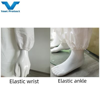 VASTPROTECT-608 Μη υφασμένη σουίτα χωρίς κάλυψη παπουτσιών για απομόνωση