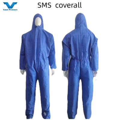 Προστατευτικά ρούχα τύπου CE5 6 PPE Kit Suit SMS Μη υφαντική κάλυψη χωρίς κάλυψη ποδιών