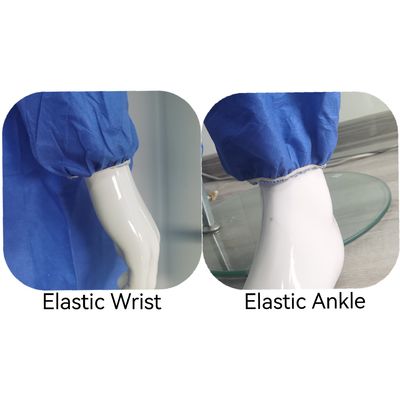 Προστατευτικά ρούχα τύπου CE5 6 PPE Kit Suit SMS Μη υφαντική κάλυψη χωρίς κάλυψη ποδιών
