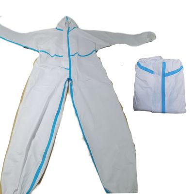 Τύπος4/5/6 OEM PPE Suit Μικροπορώδη κάλυψη με κλειστή λωρίδα ράβδου και OEM αποδεκτό