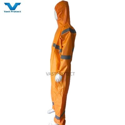 Χημικά διάλυτα PP PE Orange Type5 6 Συσκευές ασφαλείας με αντανάκλαση
