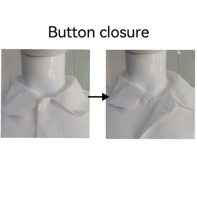 Μη υφασμένα εργασιακά ρούχα μιας χρήσης Unisex Αδιάβροχο ερευνητικό παλτό για το νοσοκομειακό χώρο εργασίας