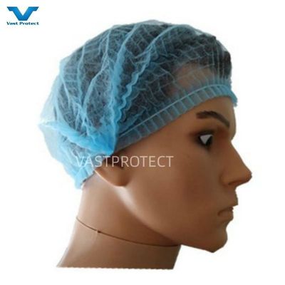 Ξαναχρησιμοποιήσιμο Μπλε 18g PP Clip Mob Bouffant Cap Για επεξεργασία τροφίμων Ξαναχρησιμοποιήσιμο