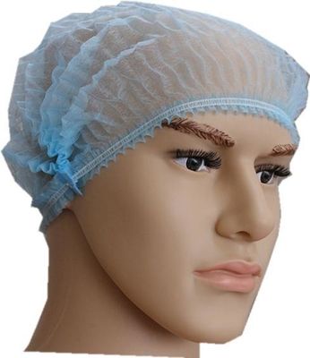 Ξαναχρησιμοποιήσιμο Μπλε 18g PP Clip Mob Bouffant Cap Για επεξεργασία τροφίμων Ξαναχρησιμοποιήσιμο