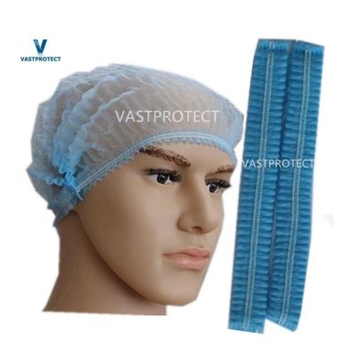 Ξαναχρησιμοποιήσιμο Μπλε 18g PP Clip Mob Bouffant Cap Για επεξεργασία τροφίμων Ξαναχρησιμοποιήσιμο