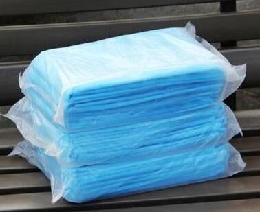 80*200cm Προσαρμογή Ξαναχρησιμοποιήσιμο PP Spunbond μη υφασμένο ύφασμα στρώμα κρεβατιού σε λευκό μπλε