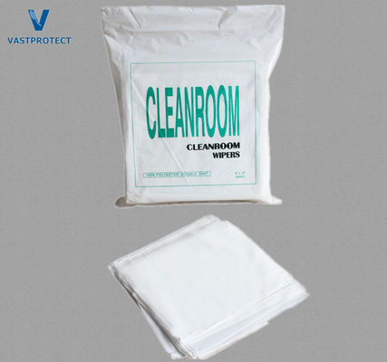 120GSM 100% Polyester Microfiber Cleanroom Wipers για οπτικούς φακούς 9 * 9 ίντσες
