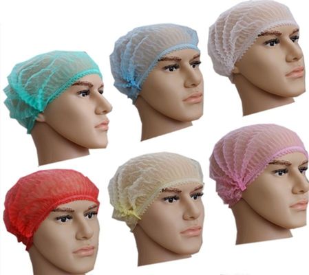 Εναφορικά μη υφασμένα PP Mob Clip Strip Bouffant Hairnet Cap Προστατευτικό PPE Κεφαλοφόρο