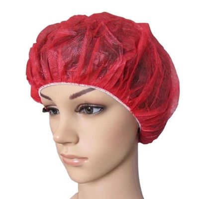 Τυποποιημένο CE Disposable Polypropylene Non Woven PP Round Bouffant Cap για σαλόνι ομορφιάς