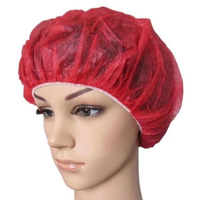 Πιο παχύ Grams Latex Free Non-woven Disposable PP SMS Round Bouffant Cap για ηλεκτρονικά