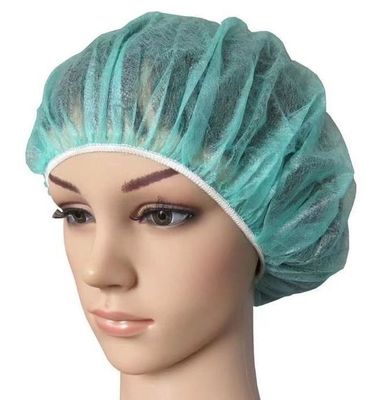 Πιο παχύ Grams Latex Free Non-woven Disposable PP SMS Round Bouffant Cap για ηλεκτρονικά