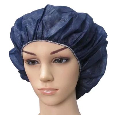 Πιο παχύ Grams Latex Free Non-woven Disposable PP SMS Round Bouffant Cap για ηλεκτρονικά