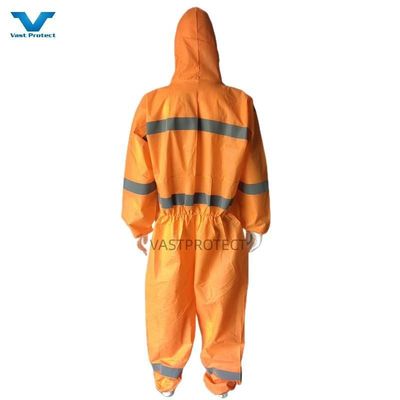 175*140cm S-5XL Type5 6 SMS 56GSM Πορτοκαλί παντελόνι με ανακλαστική ταινία Αυστραλία