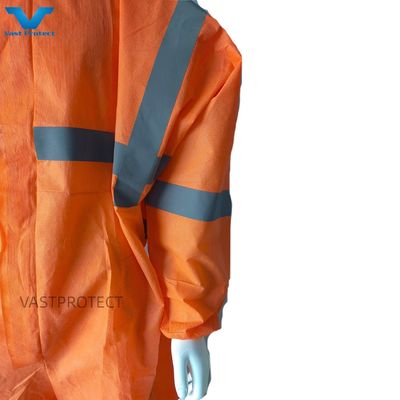 56GSM SMS Tyvek Βιομηχανική προστατευτική συσκευή τύπου 5 6 Συσκευές με αντανάκλαση