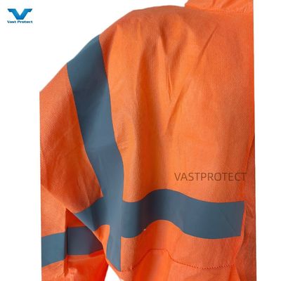 56GSM SMS Tyvek Βιομηχανική προστατευτική συσκευή τύπου 5 6 Συσκευές με αντανάκλαση