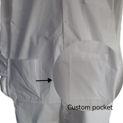 Μονίμα εργασιακών ρούχων Unisex S-2XL Ανερόστεγη με μικροπορώδες υλικό και ελαστικά μανσέτες