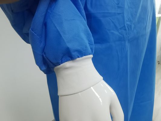 120*140cm ΑΑΜΙ Επίπεδο1/2/3 Αδιάβροχο μίας χρήσης απομονωτικό φόρεμα με επαρκή απογραφή