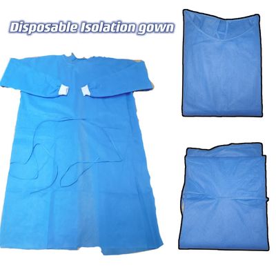 120*140cm ΑΑΜΙ Επίπεδο1/2/3 Αδιάβροχο μίας χρήσης απομονωτικό φόρεμα με επαρκή απογραφή