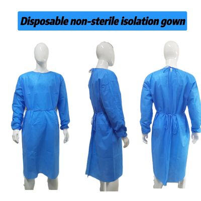 Μη αποστειρωτικό απομονωτικό φόρεμα M/L/XL Αδιάβροχο αναπνευστικό SMS μη υφασμένο υλικό νοσοκομείο