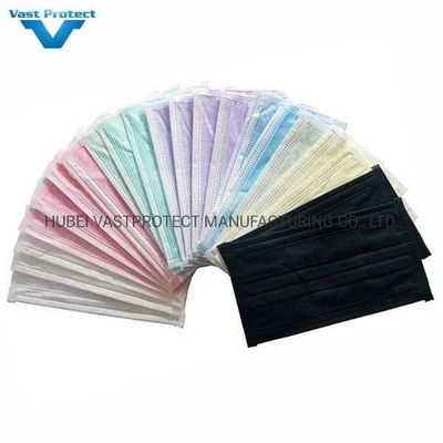 Λευκή λίστα 3 Πλάι Earloop Nonwoven PP Ιατρική προστατευτική μαντήλα χειρουργικής χρήσης