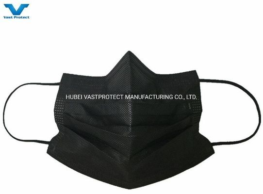 Λευκή λίστα 3 Πλάι Earloop Nonwoven PP Ιατρική προστατευτική μαντήλα χειρουργικής χρήσης