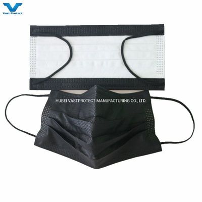 Λευκή λίστα 3 Πλάι Earloop Nonwoven PP Ιατρική προστατευτική μαντήλα χειρουργικής χρήσης
