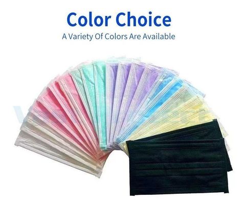 VPT-Face masks 17.5x9.5cm Ξαναχρησιμοποιήσιμη μη υφασμένη μπλε προστατευτική μάσκα 3 στρωμάτων για το πρόσωπό σας