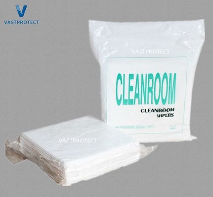 Καθαρό δωμάτιο Wipers 9 "Lint Free 100% Polyester διπλό πλέξιμο για το σκούπισμα ηλεκτρονικών εξαρτημάτων