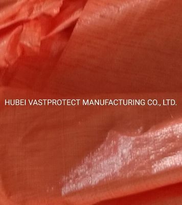 Διπλό πλευρικό πορτοκαλί PE Poly Tarps Roll με πυρήνα χαρτιού και εξατομίκευση εύκολη