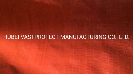 Διπλό πλευρικό πορτοκαλί PE Poly Tarps Roll με πυρήνα χαρτιού και εξατομίκευση εύκολη